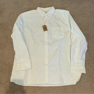 NWT Oxford Button Up Shirt Long Sleeve XXL